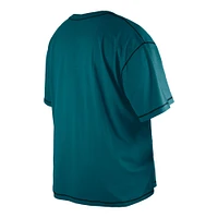 Men's New Era Midnight Green Philadelphia Eagles Third Down Big & Tall Puff Print T-Shirt