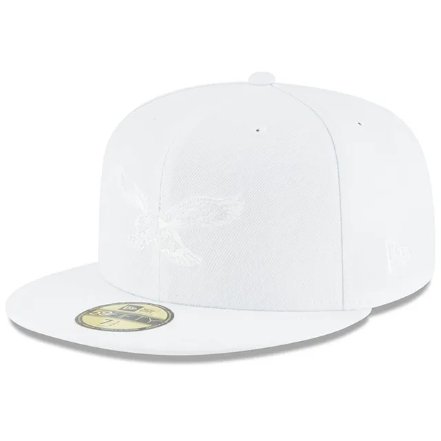 Men's New Era White Philadelphia Eagles Omaha Low Profile 59FIFTY