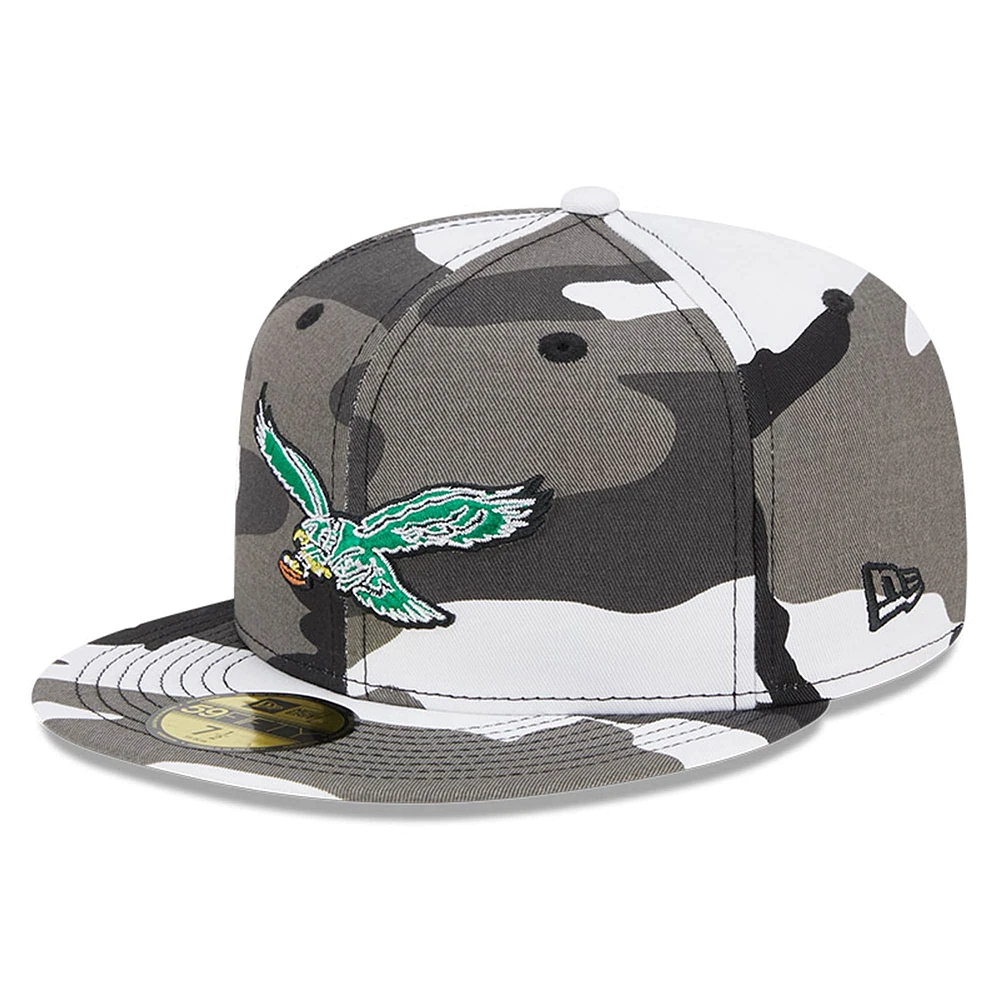 Casquette ajustée 59FIFTY Urban Camo des Philadelphia Eagles New Era pour hommes