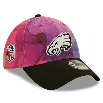 Men's New Era Black Philadelphia Eagles Omaha Throwback 59FIFTY Fitted Hat