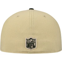 Men's New Era Tan Philadelphia Eagles Landscape 59FIFTY Fitted Hat