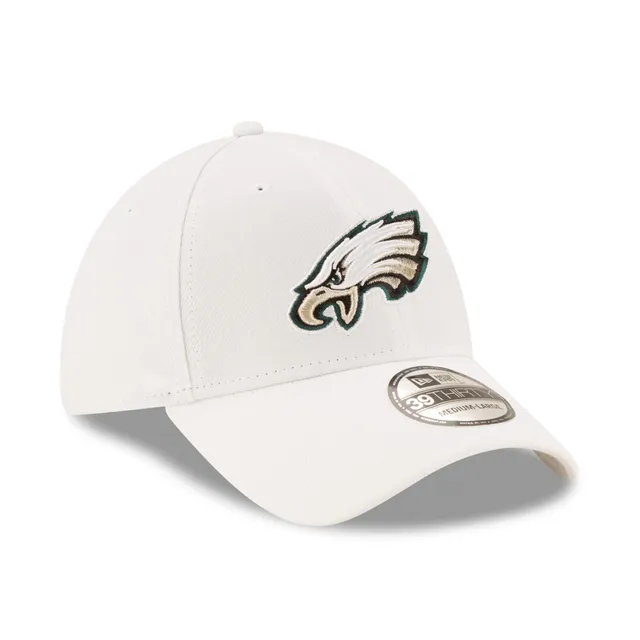 Men's New Era White Philadelphia Eagles Team White Out 39THIRTY Flex Hat