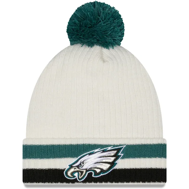 Men's New Era Midnight Green Philadelphia Eagles 2023 Sideline Cuffed Knit  Hat With Pom