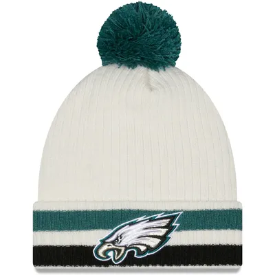 Lids Philadelphia Eagles Toddler Jacquard Cuffed Knit Hat with Pom -  Midnight Green