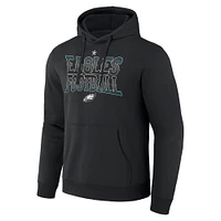 Men's NFL x Darius Rucker Collection by Fanatics  Black Philadelphia Eagles Rock N' Football Pullover Hoodie