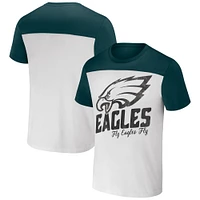 T-shirt colorblock crème Philadelphia Eagles pour homme de la collection NFL x Darius Rucker par Fanatics