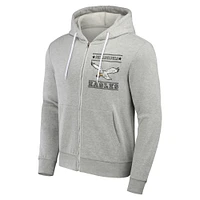 Men's NFL x Darius Rucker Collection by Fanatics Gray Philadelphia Eagles Full-Zip Hoodie