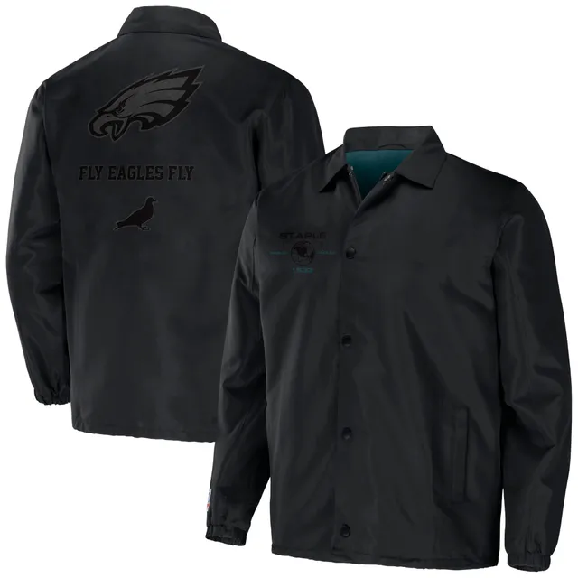 Tommy Hilfiger Black Philadelphia Eagles Full-zip Varsity Jacket