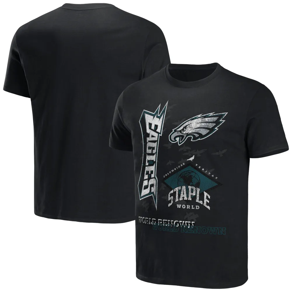 Lids Philadelphia Eagles NFL x Staple World Renowned T-Shirt - Black