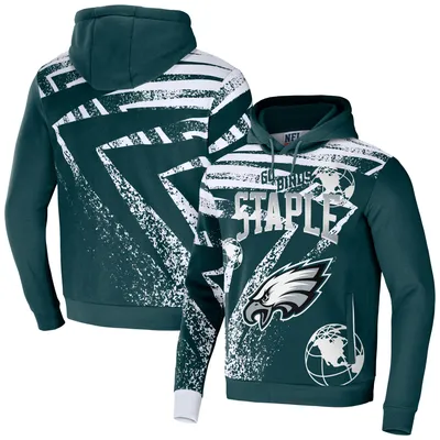 Men's Philadelphia Eagles Fanatics Branded Heathered Gray/Midnight Green By  Design Raglan Pullover Hoodie