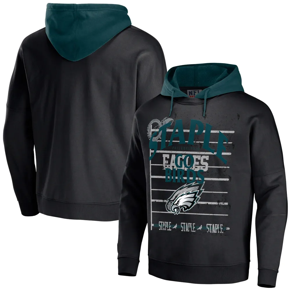 Men's NFL x Staple Green Philadelphia Eagles All Over Print Pullover Hoodie