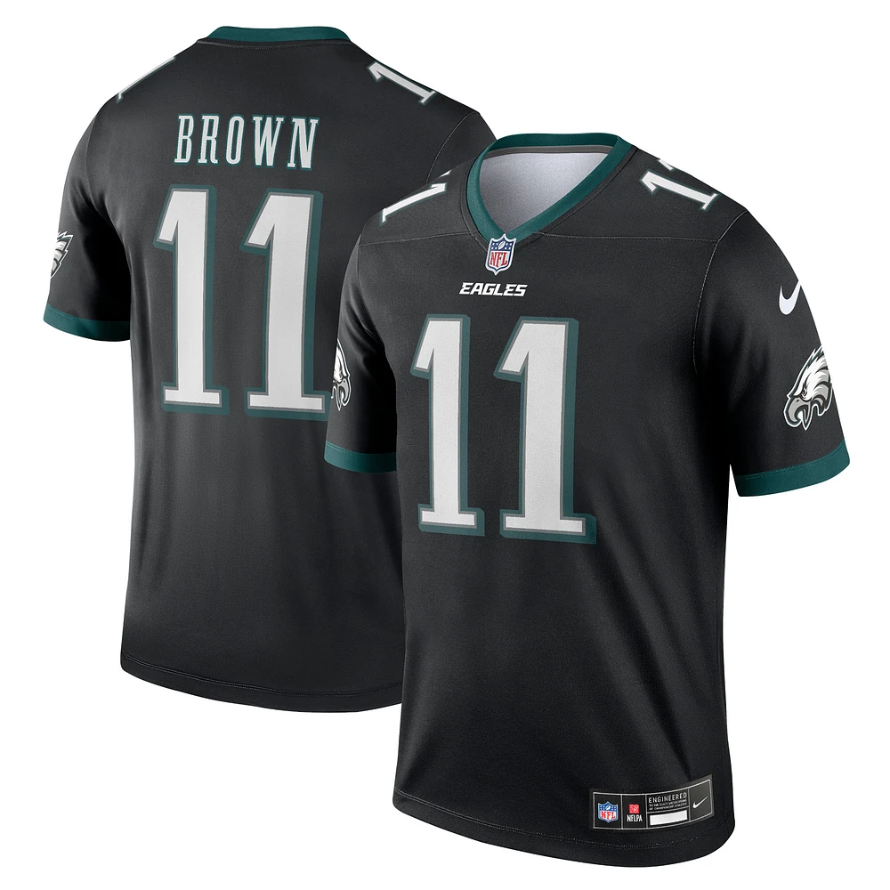 Men's Nike A.J. Brown Black Philadelphia Eagles Alternate Legend Jersey