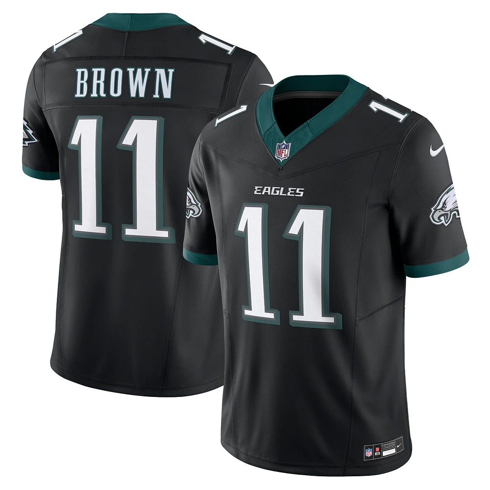 Men's Nike A.J. Brown Black Philadelphia Eagles Alternate Vapor F.U.S.E. Limited Jersey