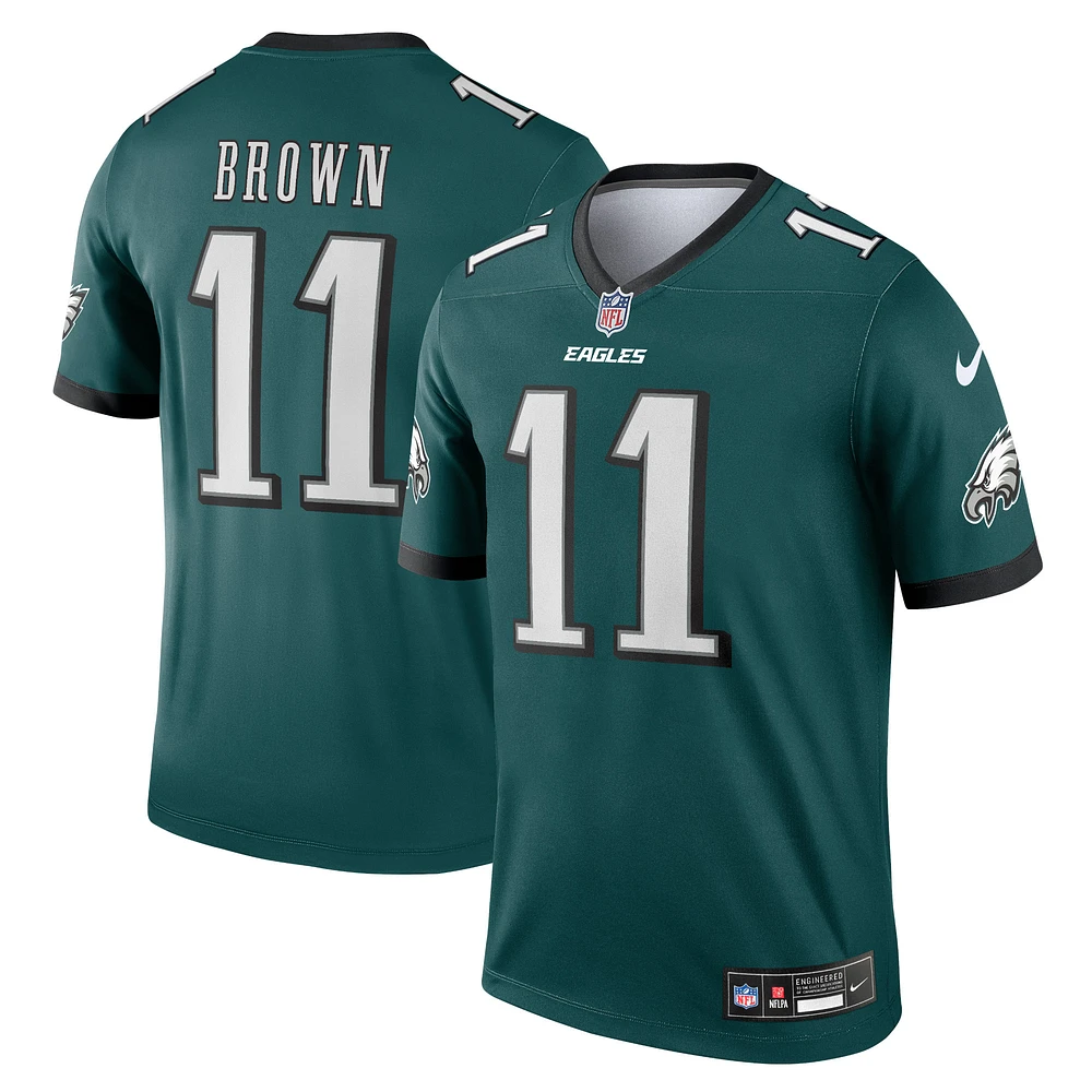 Haut de performance Nike A.J. Brown vert Philadelphia Eagles Team Legend Player pour homme