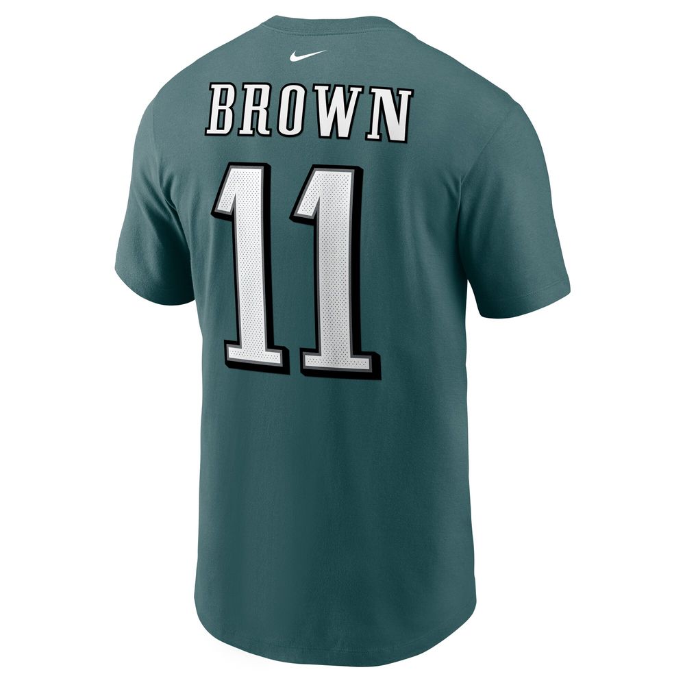 Nike Men's Nike A.J. Brown Midnight Green Philadelphia Eagles Player Name &  Number T-Shirt