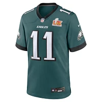 Men's Nike A.J. Brown Midnight Green Philadelphia Eagles Super Bowl LIX Game Player Jersey