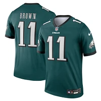Men's Nike A.J. Brown Midnight Green Philadelphia Eagles Team Legend Jersey