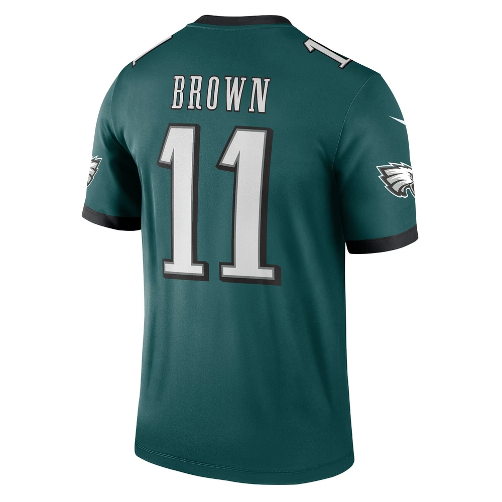 Men's Nike A.J. Brown Midnight Green Philadelphia Eagles Team Legend Jersey