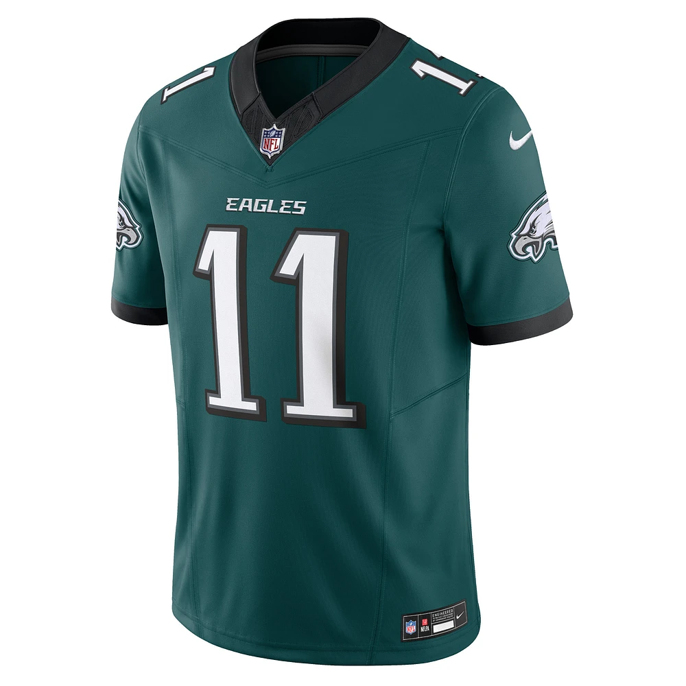 Men's Nike A.J. Brown Midnight Green Philadelphia Eagles Vapor F.U.S.E. Limited Jersey