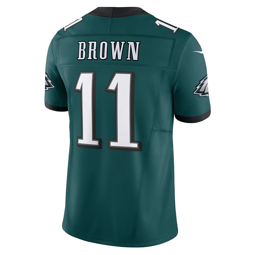 Men's Nike A.J. Brown Midnight Green Philadelphia Eagles Vapor F.U.S.E. Limited Jersey