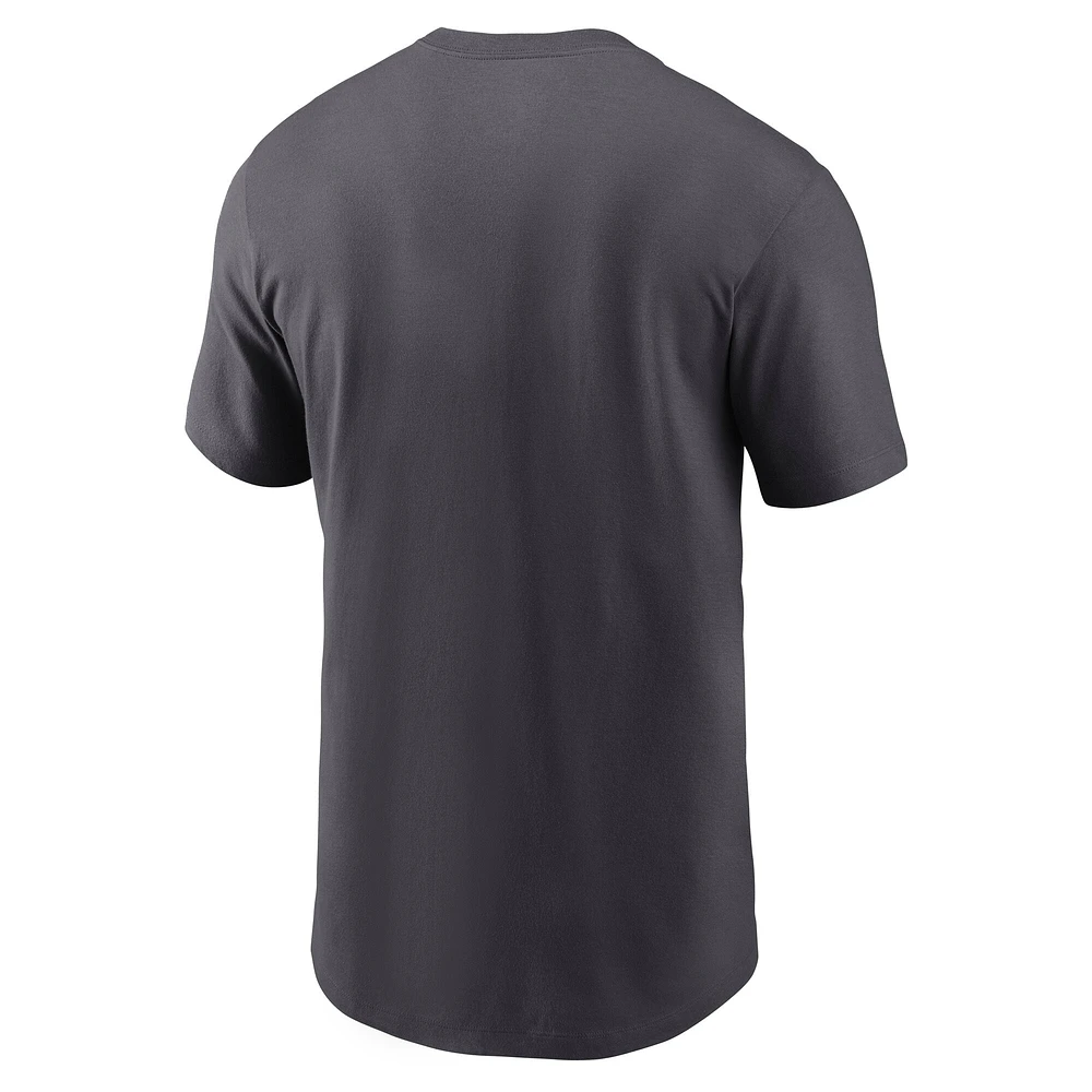 Men's Nike Anthracite Philadelphia Eagles Super Bowl LIX Champions Locker Room Trophy Collection T-Shirt