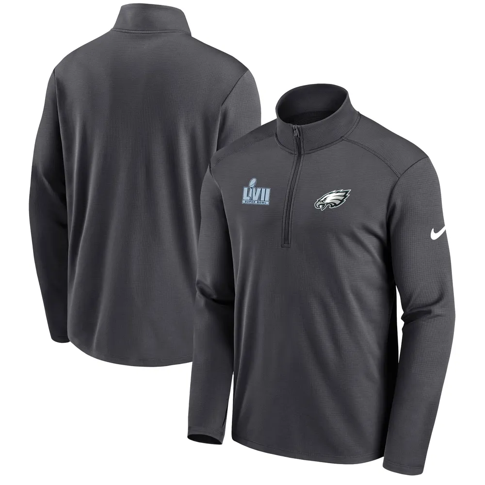 Lids Philadelphia Eagles Antigua Team Logo Throwback Quarter-Zip Pullover  Top