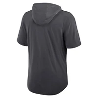 Men's Nike Anthracite Philadelphia Eagles Tri-Blend Performance Hoodie T-Shirt