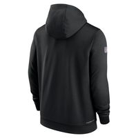 Men's Nike Black Philadelphia Eagles Crucial Catch Sideline Performance  Pullover Hoodie