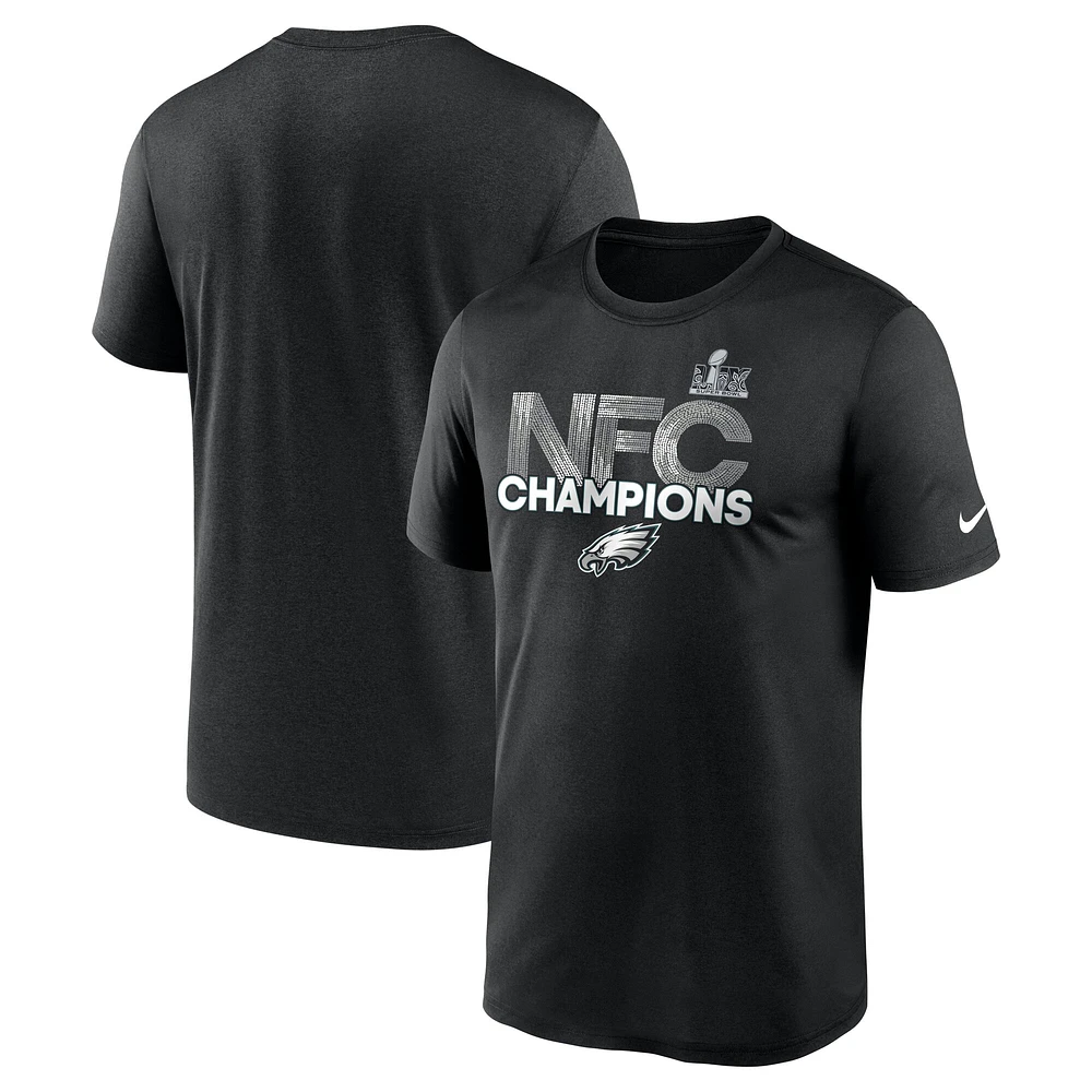 Men's Nike  Black Philadelphia Eagles 2024 NFC Champions Legend T-Shirt