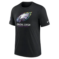 T-shirt Nike noir Philadelphia Eagles 2024 NFL Crucial Catch pour homme, grande taille