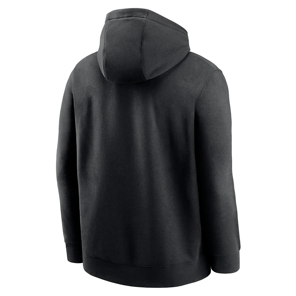 Men's Nike Black Philadelphia Eagles Club Fleece Pullover Hoodie