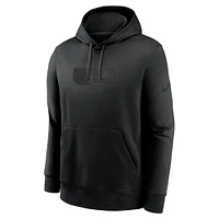 Men's Nike Black Philadelphia Eagles Edge French Terry Club Pullover Hoodie