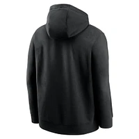 Men's Nike Black Philadelphia Eagles Edge French Terry Club Pullover Hoodie