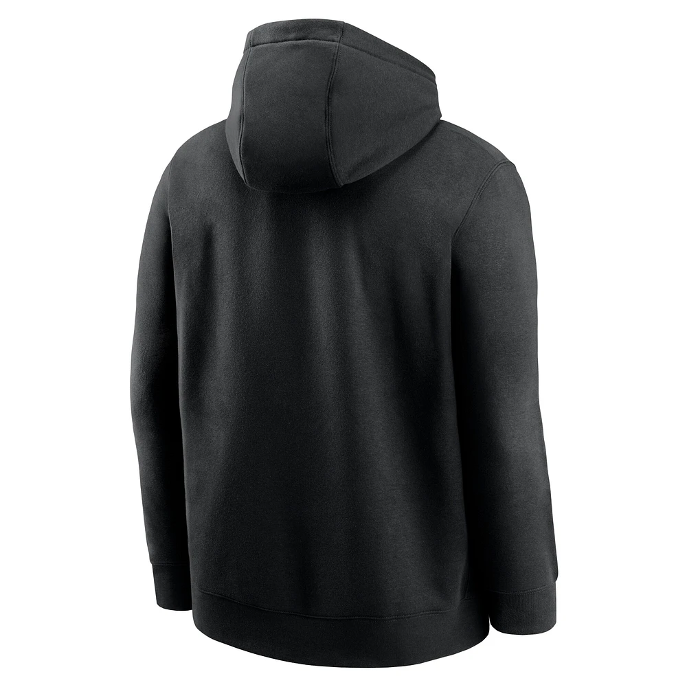 Men's Nike Black Philadelphia Eagles Edge Pack French Terry Club Pullover Hoodie