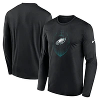 Men's Nike Philadelphia Eagles Icon Legend Performance Long Sleeve T-Shirt