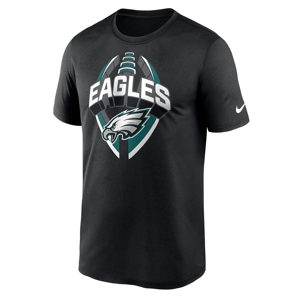 Men's Nike Black Philadelphia Eagles Legend Icon Performance T-Shirt