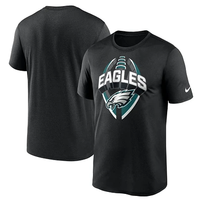 Men's Nike Black Philadelphia Eagles Legend Icon Performance T-Shirt