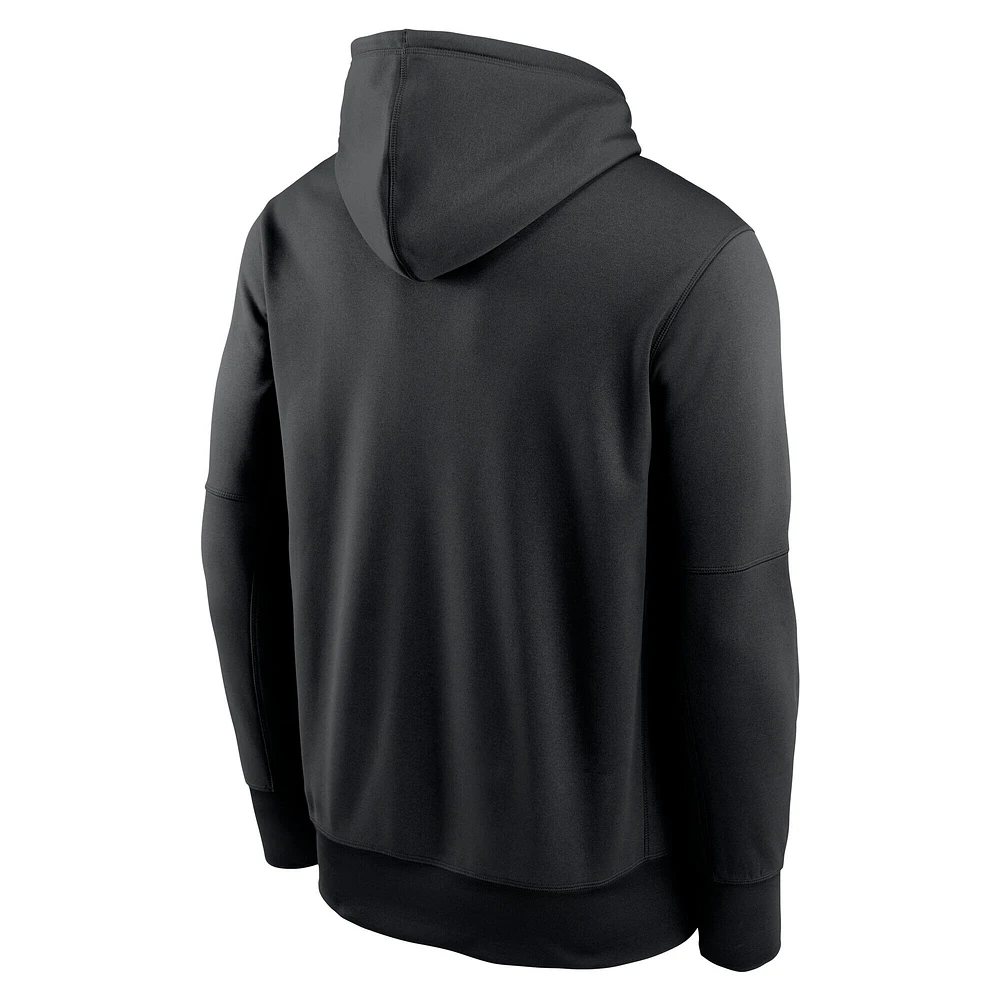Men's Nike Black Philadelphia Eagles Performance Fleece Pullover Hoodie