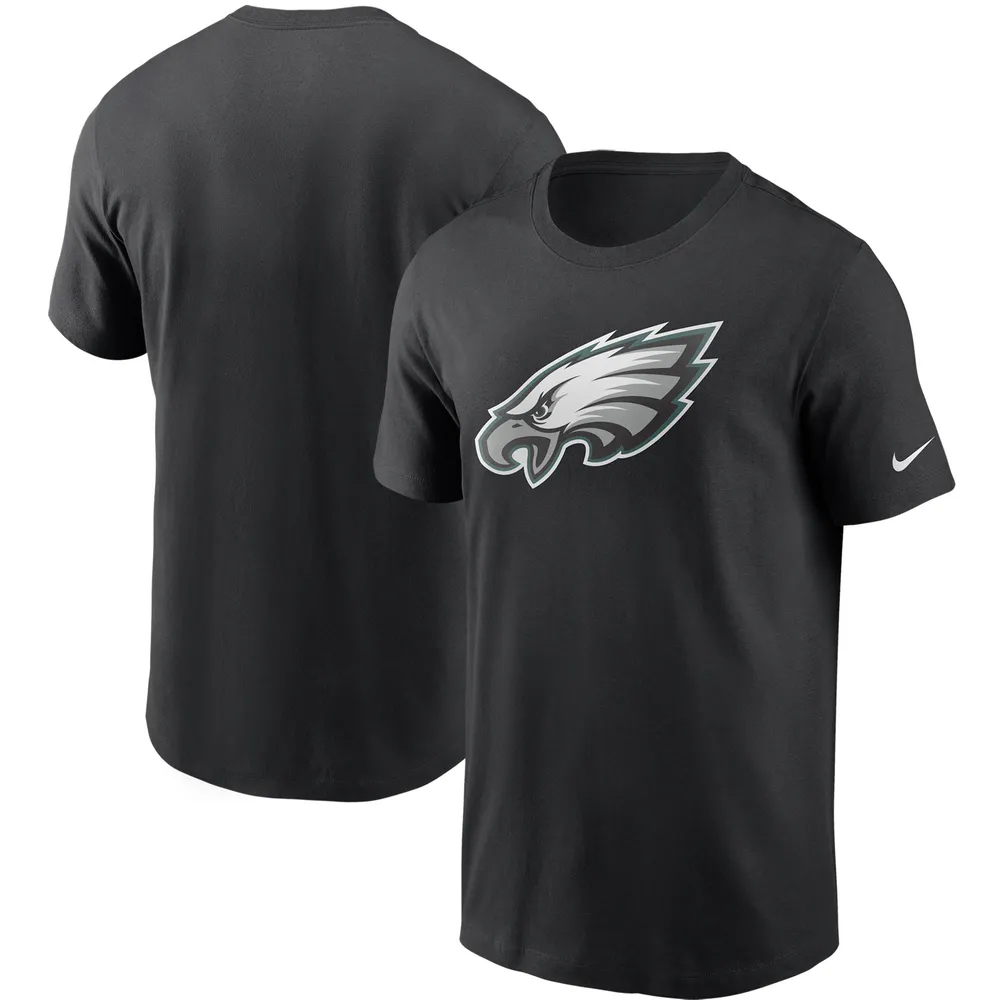 T-shirt Nike noir avec logo principal des Eagles de Philadelphie pour homme