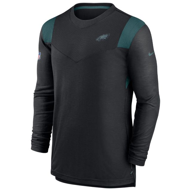 Nike Men's Philadelphia Eagles Sideline Player Black Long Sleeve T