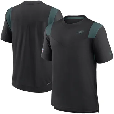 Philadelphia Eagles Nike Sideline Tonal Logo Performance Player T-Shirt - Black