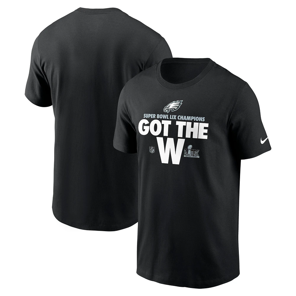 Men's Nike Black Philadelphia Eagles Super Bowl LIX Champions Parade T-Shirt