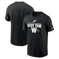Men's Nike Black Philadelphia Eagles Super Bowl LIX Champions Parade T-Shirt
