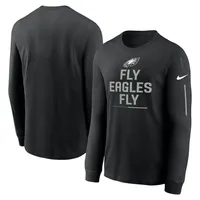 Men's Nike Black Pittsburgh Steelers Team Slogan Long Sleeve T-Shirt