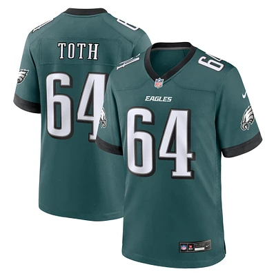 Maillot de match Nike Brett Toth pour hommes, vert minuit, Philadelphia Eagles