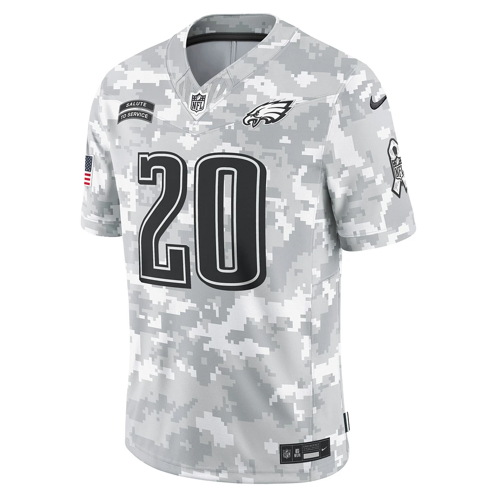 Maillot Nike Brian Dawkins Arctic Camo Philadelphia Eagles 2024 Salute to Service Retired Player Limited pour homme