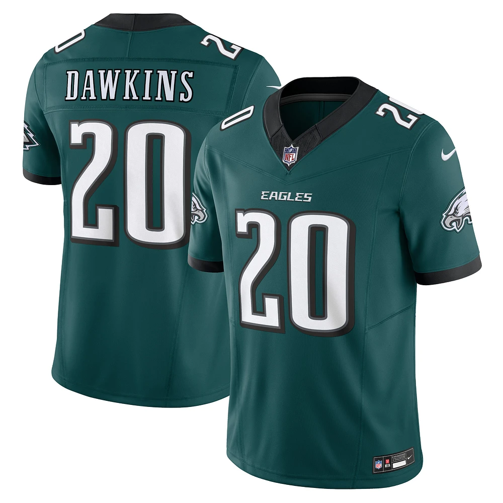 Nike Brian Dawkins pour homme Vert nuit Philadelphia Eagles Vapor F.U.S.E. Maillot limité