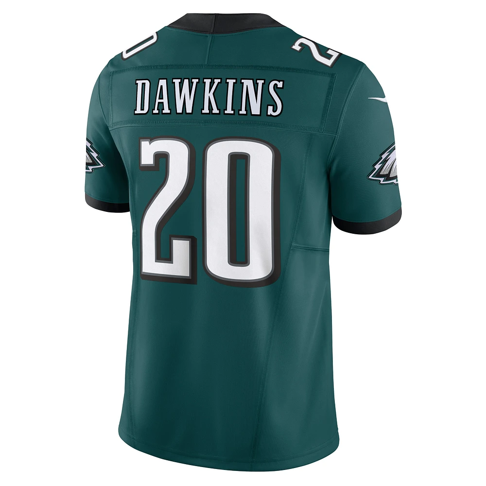 Nike Brian Dawkins pour homme Vert nuit Philadelphia Eagles Vapor F.U.S.E. Maillot limité