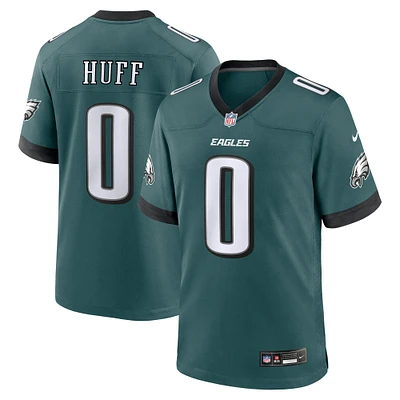 Maillot de match Nike Bryce Huff Midnight Green des Philadelphia Eagles pour homme