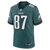 Men's Nike C.J. Uzomah Midnight Green Philadelphia Eagles Team Game Jersey